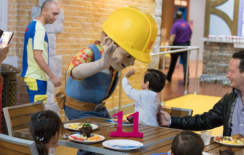 Mattel play town Dubai breakfast