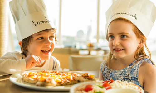 Kids get a “pizza the action” and unleash their culinary creativity!