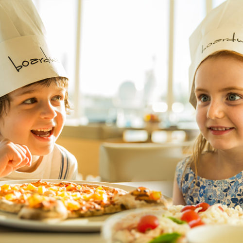 Kids get a “pizza the action” and unleash their culinary creativity!