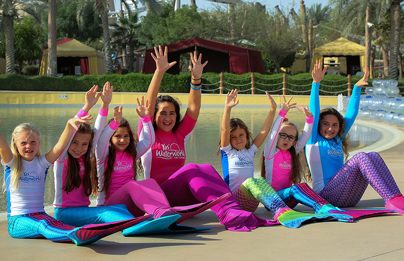 Yas Waterworld mermaid school