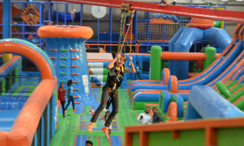 A new indoor adventure park has opened in Dubai