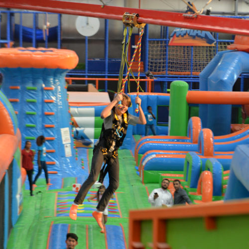 A new indoor adventure park has opened in Dubai