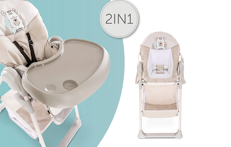Support your baby from birth with Hauck’s 2-in-1 highchair