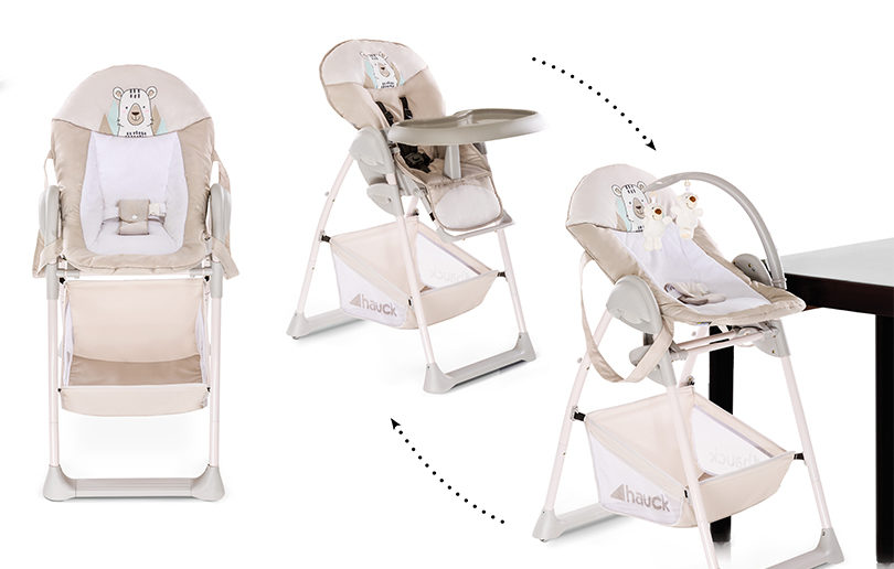 Support your baby from birth with Hauck’s 2-in-1 highchair