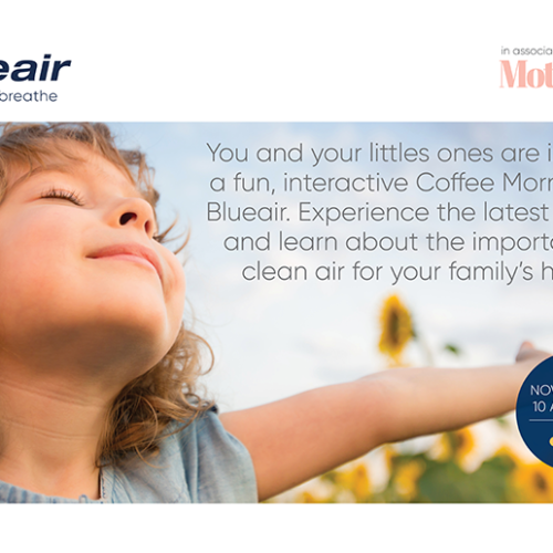 You and your little ones are invited to a Playdate with Blueair on 20th November!