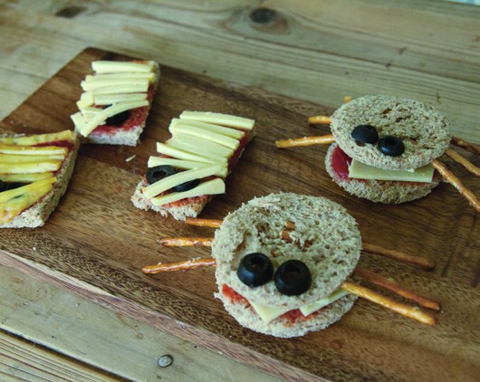 Halloween Crab Sandwiches 