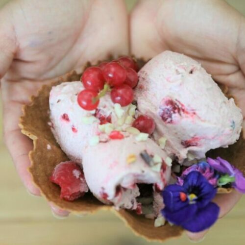 Recipe: Banana, Mint Choco Raspberry Nice Cream