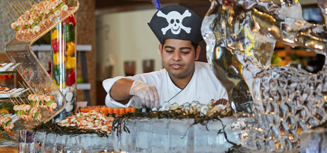 Win a Pirates & Mermaids Brunch voucher for 4 people (soft drink package) at Mazina, Address Dubai Marina, worth AED 1,300!