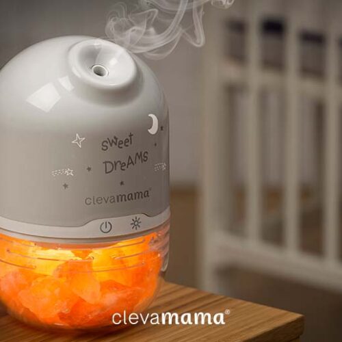Soothe baby to sleep with the NEW ClevaPure Salt Lamp