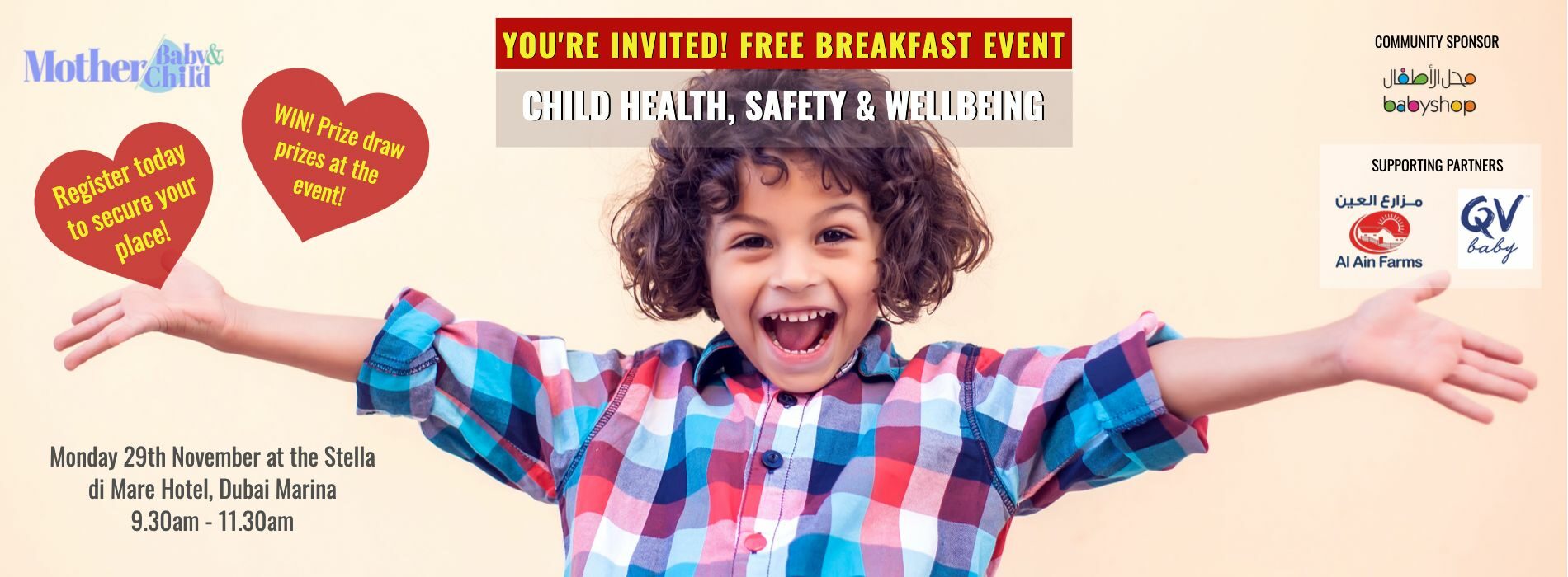 INVITATION! Free Breakfast Event: Child Health, Safety & Wellbeing