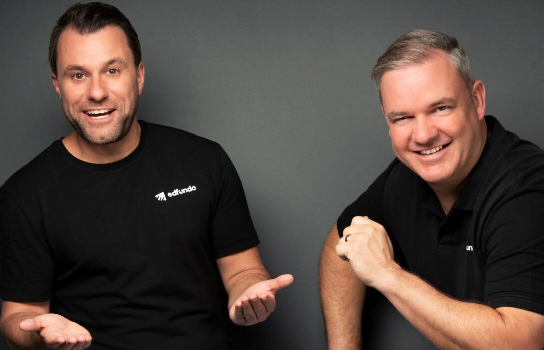 Edfundo’s founders UAE-based Andrew Toward (left) and Simon Wing (2)