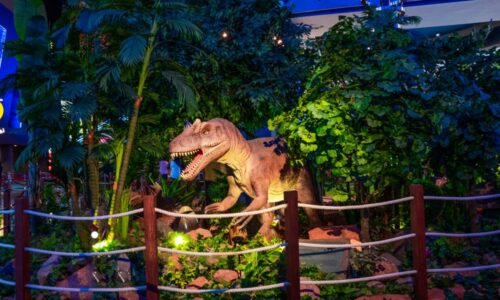 Experience the revival of dinosaurs at IMG Worlds of Adventure with your family for free