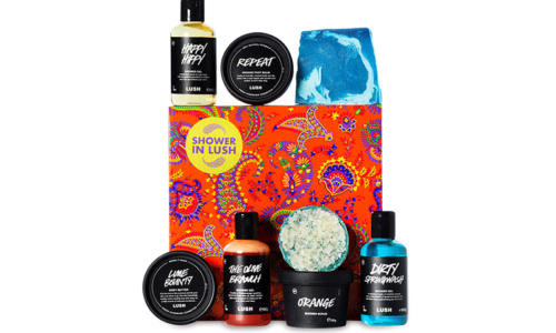WIN SHOWER IN LUSH GIFT SET, WORTH AED525
