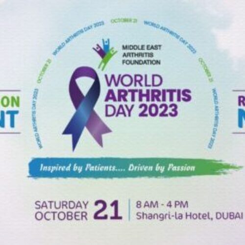 Middle East Arthritis Foundation to raise awareness on World Arthritis Day 2023